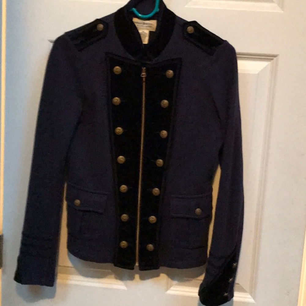 Military style short blazer
